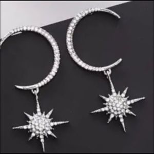 Jewelry - 🌙💫Boho Glam Crescent Star Crystal Earrings! New Jewelry - 🌙💫Boho Glam Crescent Star Crystal Earrings! New